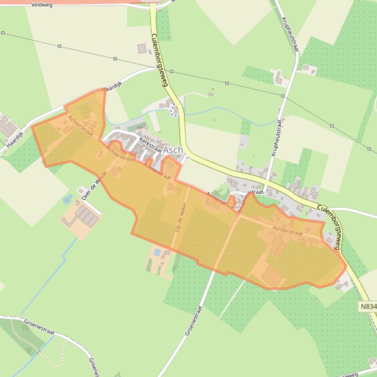 Kaart van postcodegebied 4115RP.