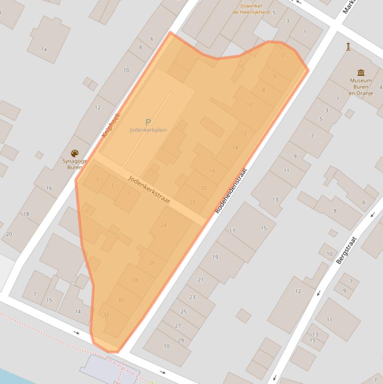 Kaart van postcodegebied 4116BB.