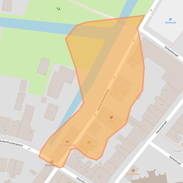 Kaart van postcodegebied 4116BD.