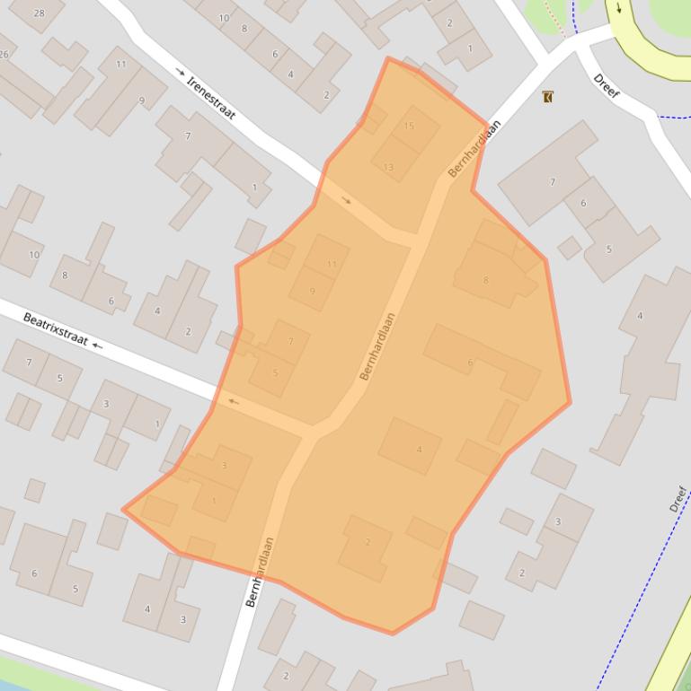 Kaart van postcodegebied 4116CS.