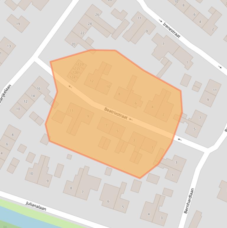 Kaart van postcodegebied 4116CV.