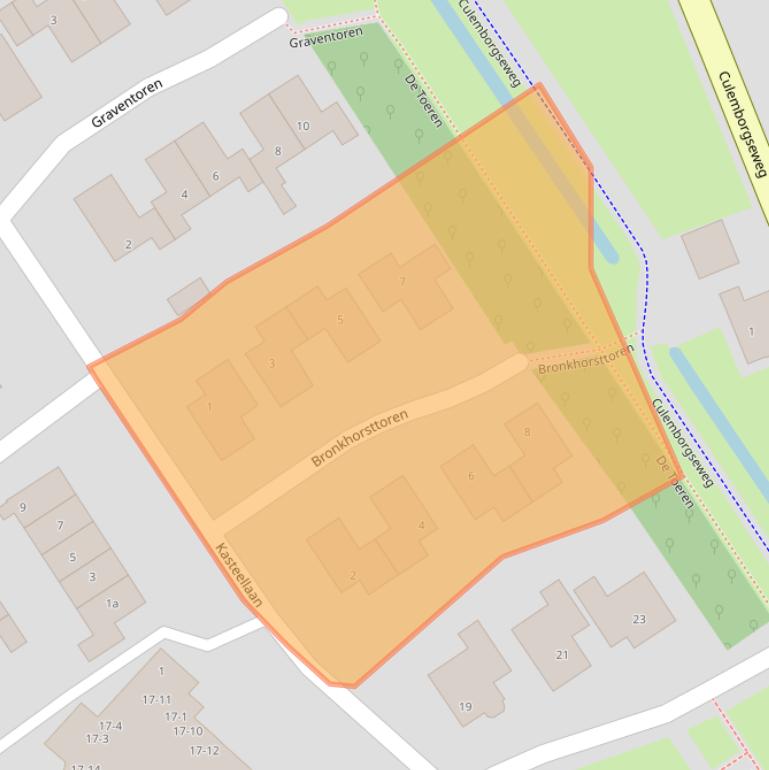 Kaart van postcodegebied 4116DA.