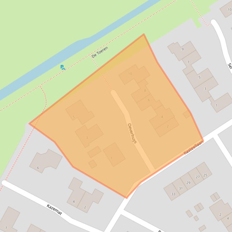 Kaart van postcodegebied 4116DE.