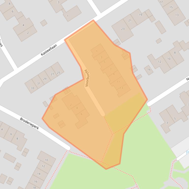 Kaart van postcodegebied 4116DG.