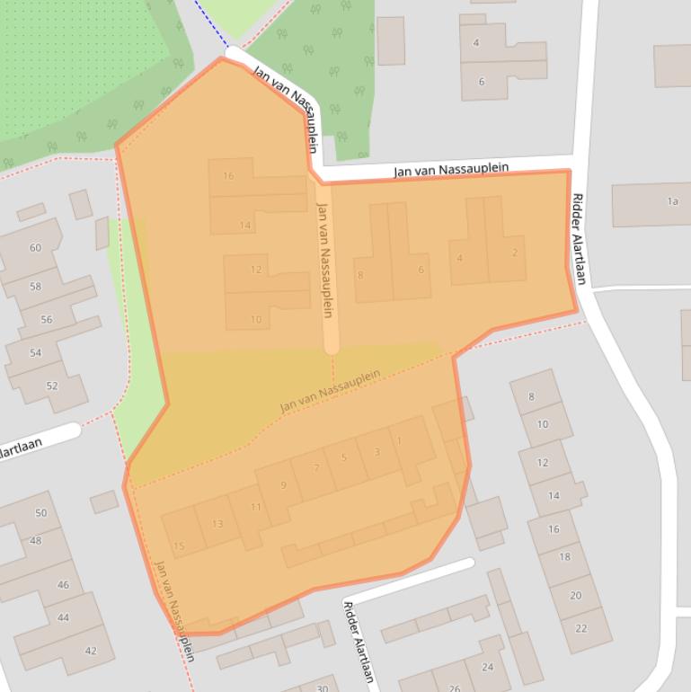 Kaart van postcodegebied 4116EG.