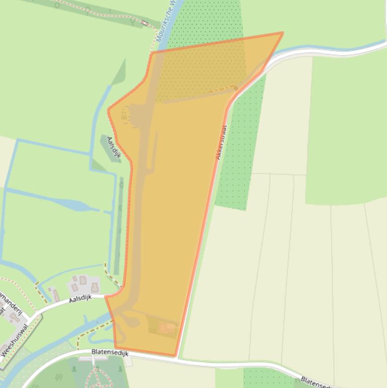 Kaart van postcodegebied 4116EW.