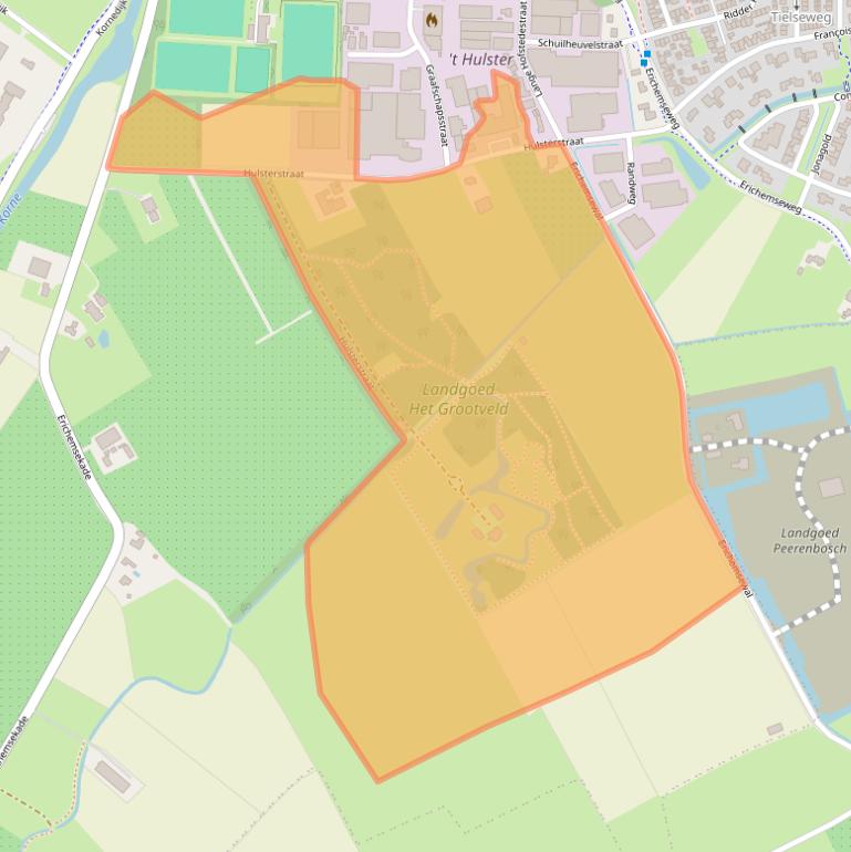 Kaart van postcodegebied 4116EZ.