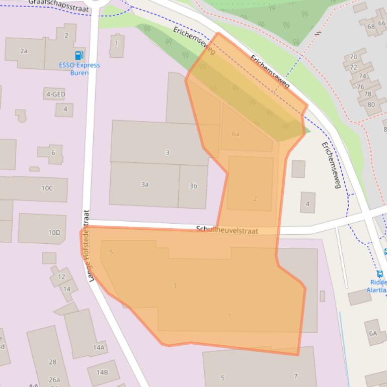 Kaart van postcodegebied 4116GA.