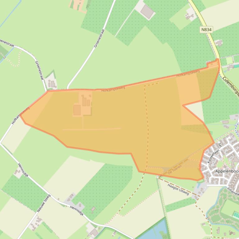 Kaart van postcodegebied 4116RM.