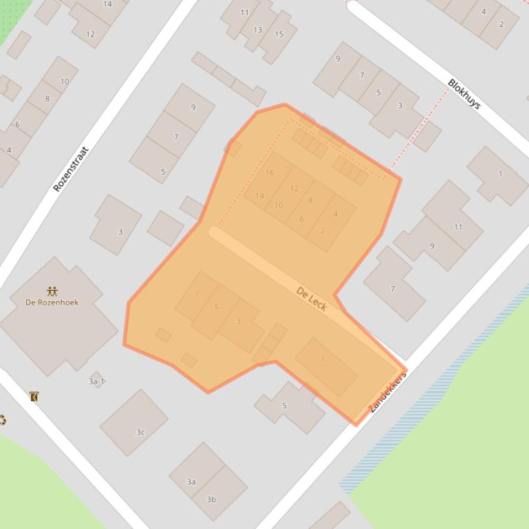 Kaart van postcodegebied 4119LH.