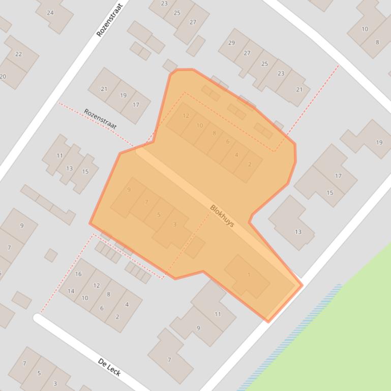 Kaart van postcodegebied 4119LJ.