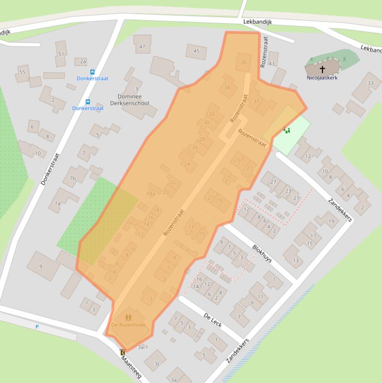 Kaart van postcodegebied 4119LW.