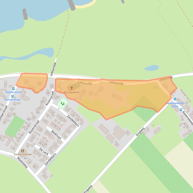 Kaart van postcodegebied 4119RA.