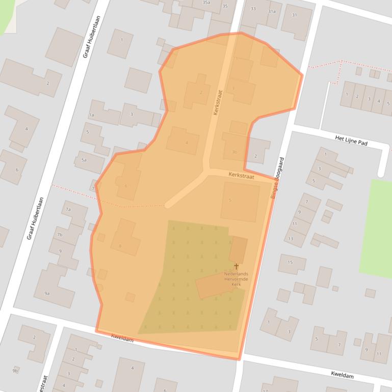 Kaart van postcodegebied 4121EA.