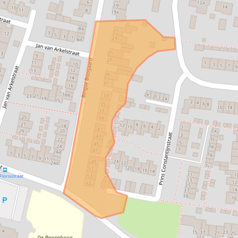 Kaart van postcodegebied 4121EC.