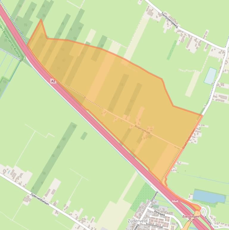 Kaart van postcodegebied 4121ER.