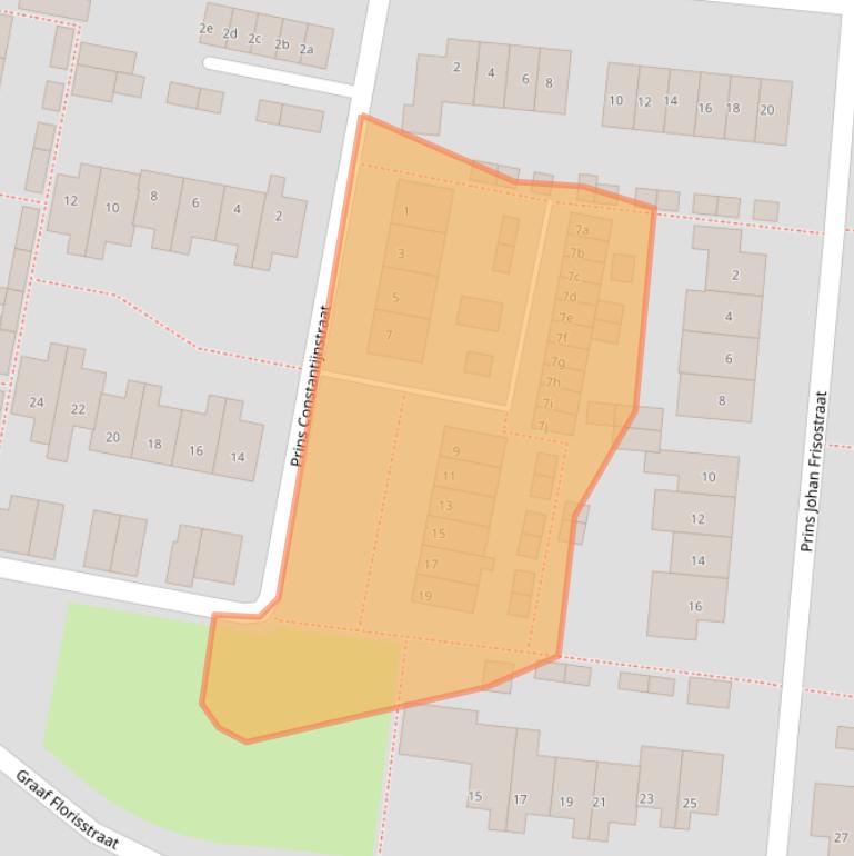 Kaart van postcodegebied 4121ES.