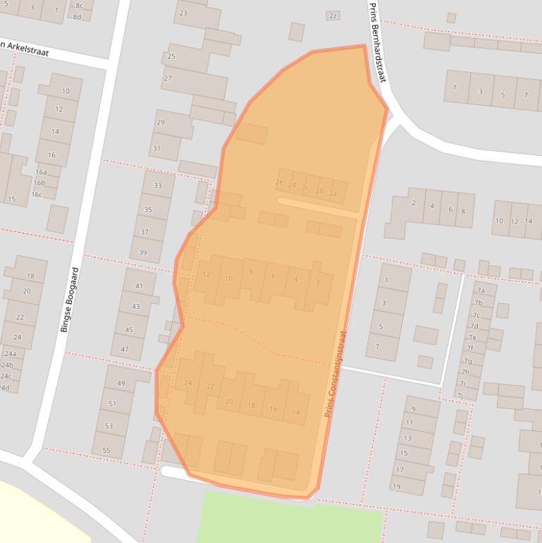 Kaart van postcodegebied 4121ET.