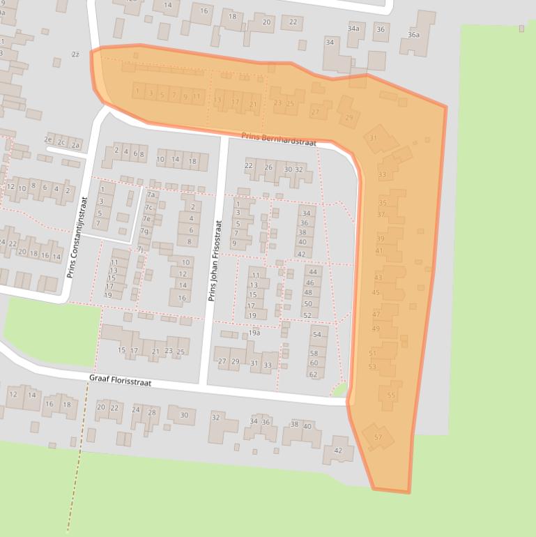 Kaart van postcodegebied 4121EV.