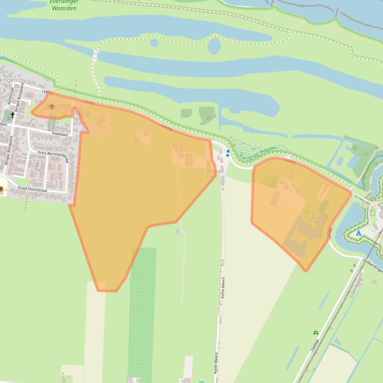 Kaart van postcodegebied 4121KG.