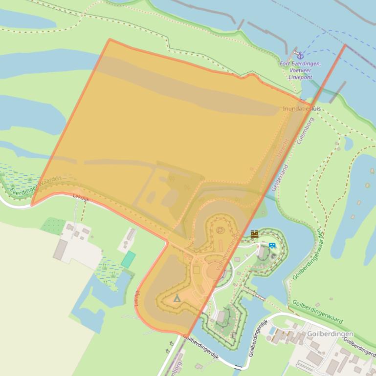 Kaart van postcodegebied 4121KK.