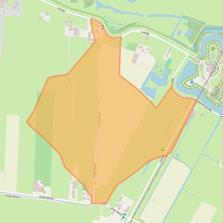 Kaart van postcodegebied 4121KL.