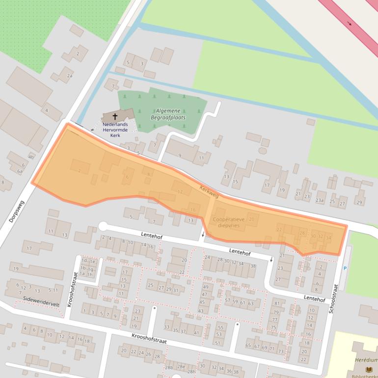 Kaart van postcodegebied 4122GC.