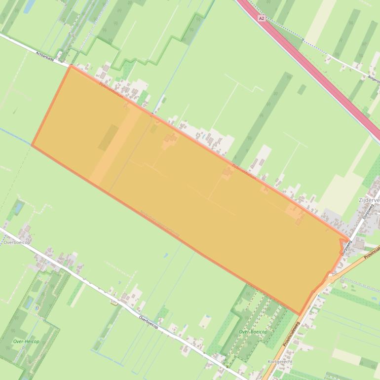 Kaart van postcodegebied 4122GN.