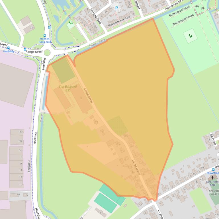 Kaart van postcodegebied 4124AJ.