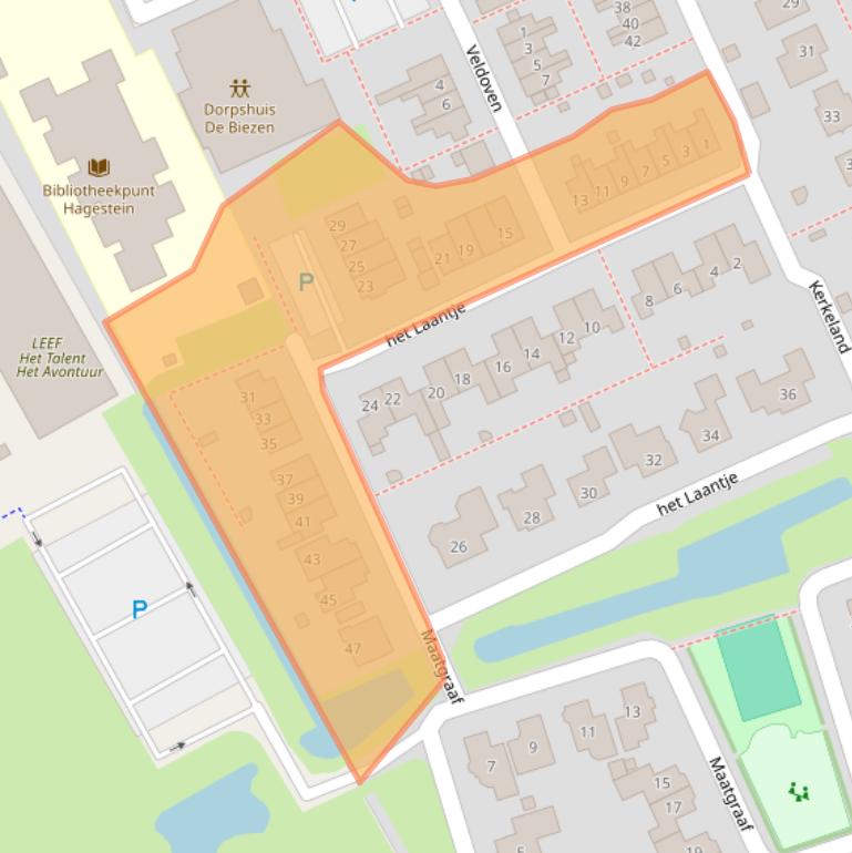 Kaart van postcodegebied 4124BD.