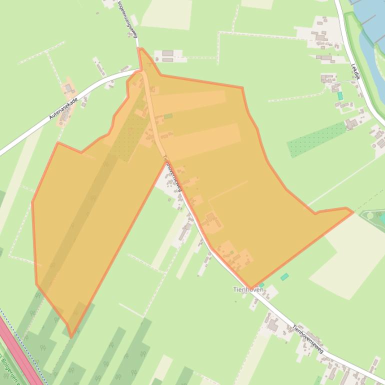 Kaart van postcodegebied 4124KV.