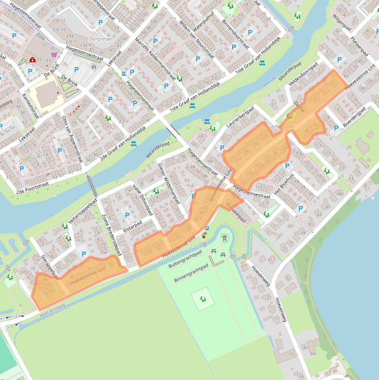 Kaart van postcodegebied 4125RG.