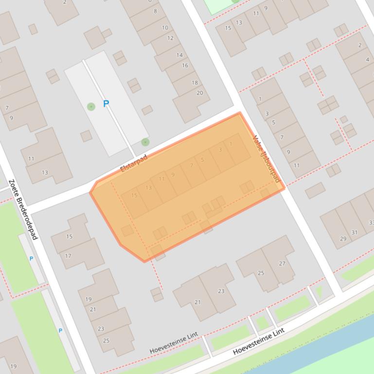 Kaart van postcodegebied 4125RH.