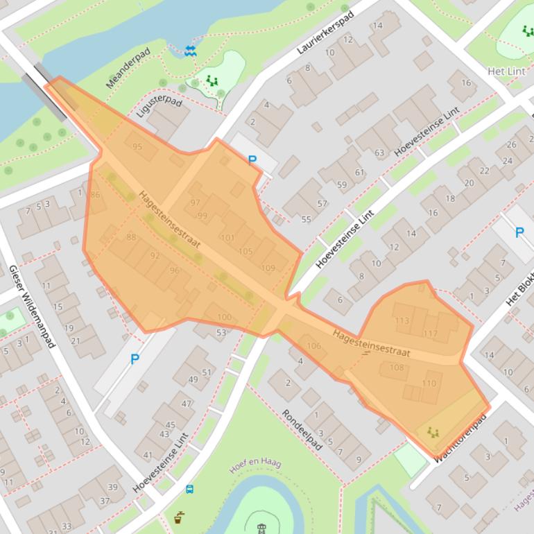 Kaart van postcodegebied 4125RN.