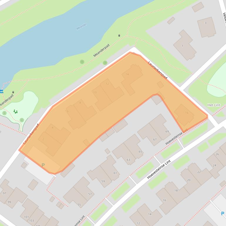 Kaart van postcodegebied 4125RR.