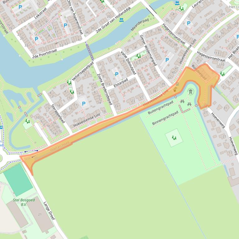 Kaart van postcodegebied 4125RS.