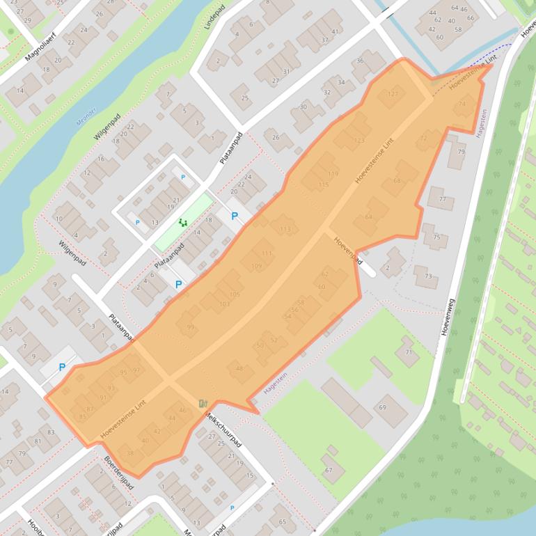 Kaart van postcodegebied 4125SL.