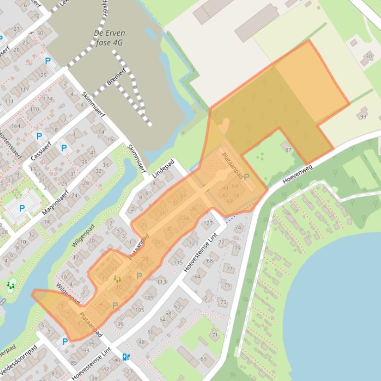 Kaart van postcodegebied 4125SM.