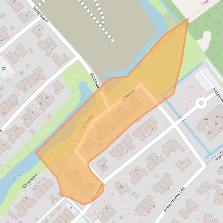 Kaart van postcodegebied 4125SN.