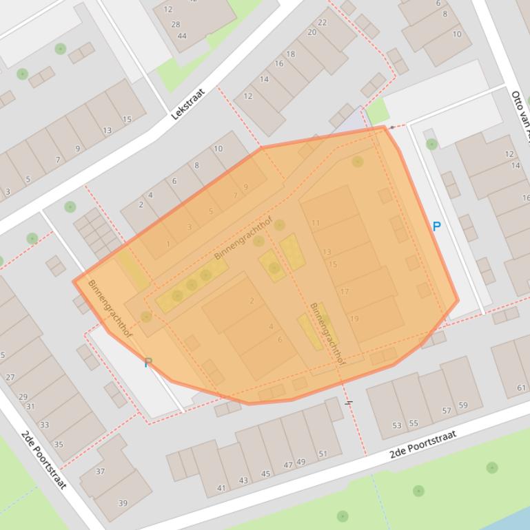 Kaart van postcodegebied 4125TC.