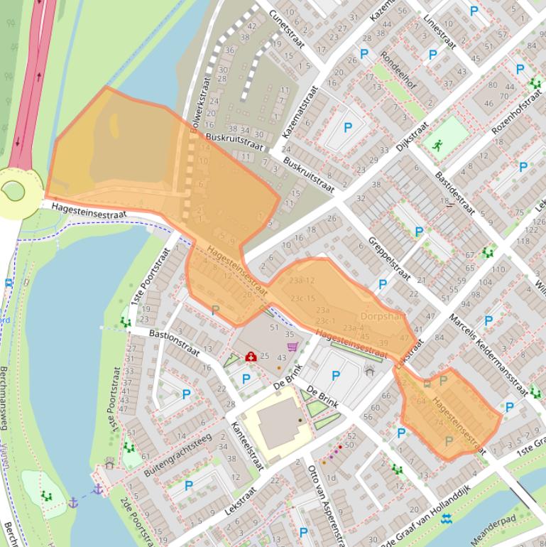 Kaart van postcodegebied 4125TH.