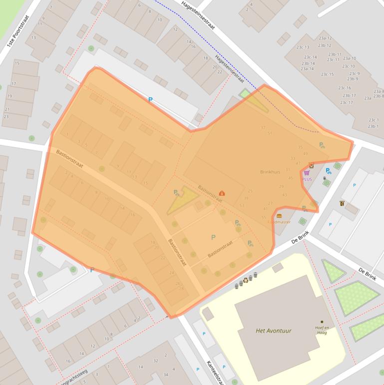 Kaart van postcodegebied 4125TV.