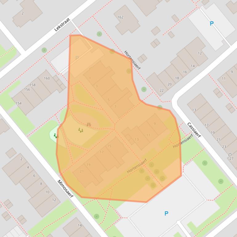 Kaart van postcodegebied 4125VG.