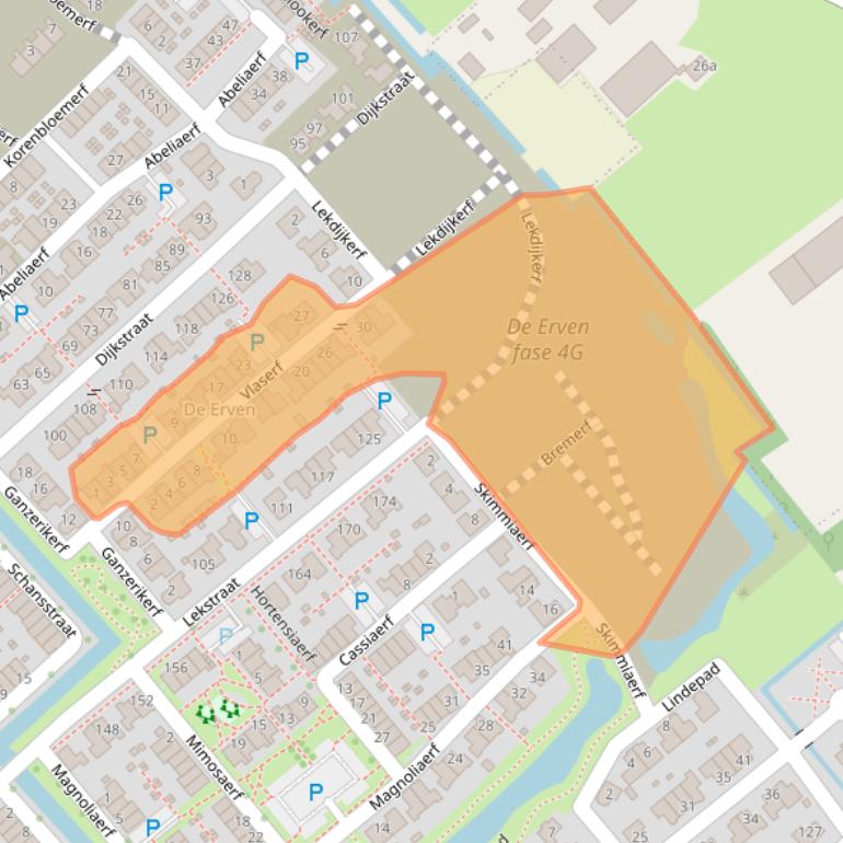 Kaart van postcodegebied 4125VP.