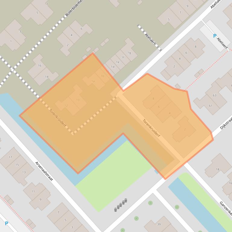 Kaart van postcodegebied 4125WB.