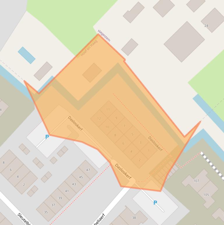 Kaart van postcodegebied 4125WM.