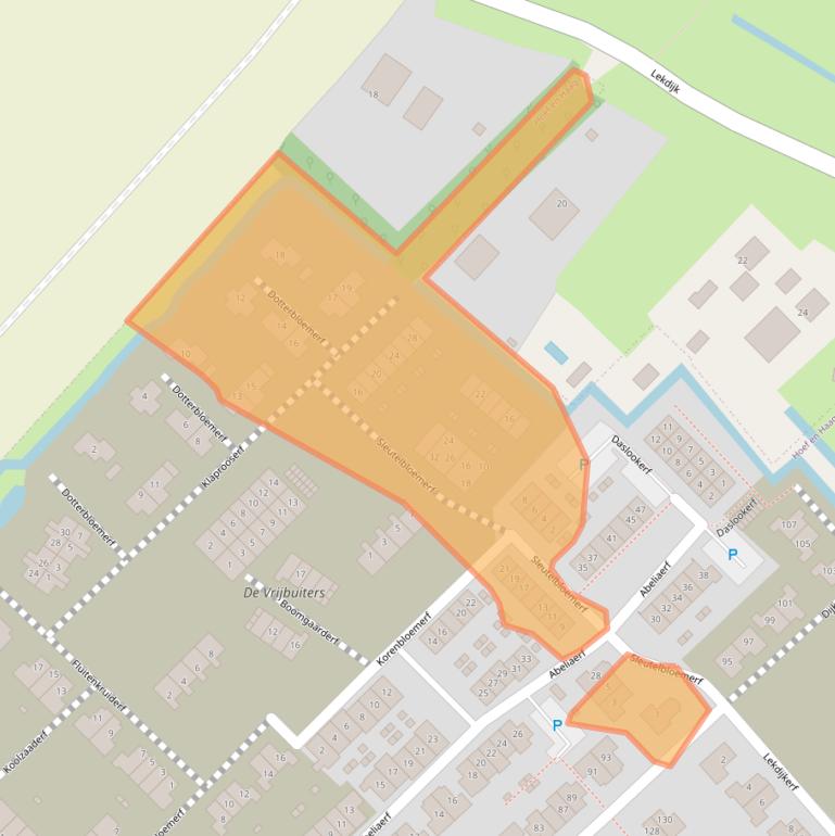 Kaart van postcodegebied 4125WN.