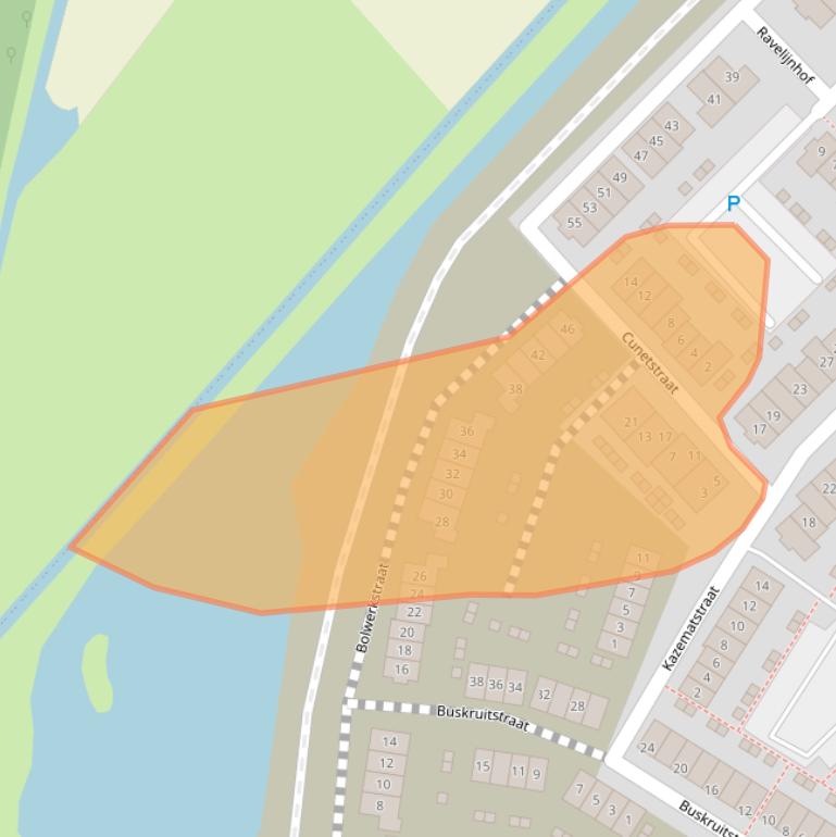 Kaart van postcodegebied 4125WT.