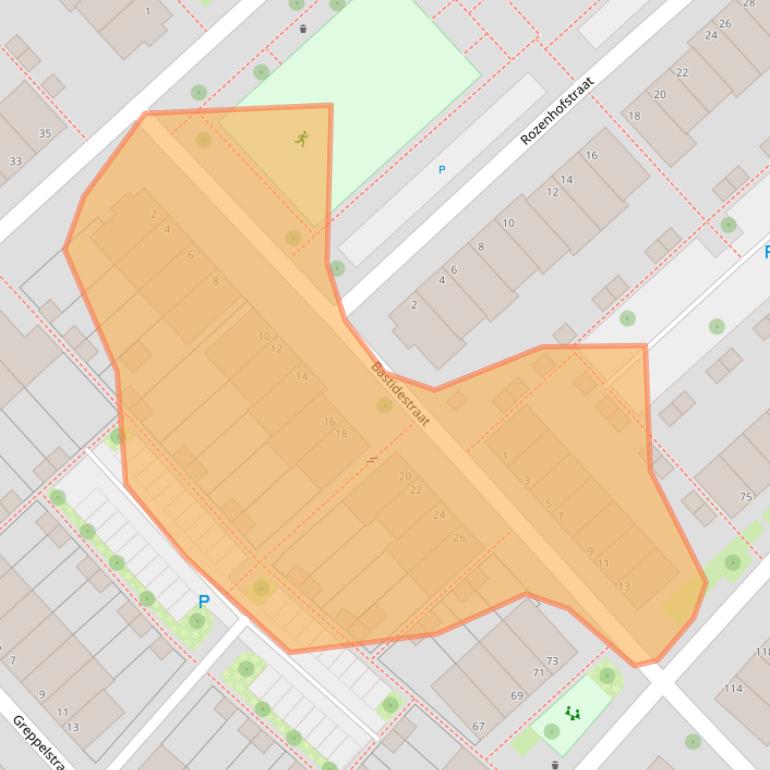 Kaart van postcodegebied 4125XG.