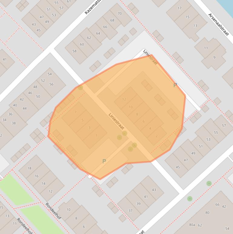 Kaart van postcodegebied 4125XN.